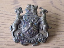 Bradford City Corporation Tramways Trams Transport Collar / Cap Badge - Original