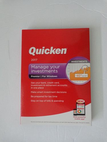 Quicken 2017 premier edition - premier,