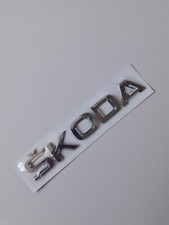Skoda SKODA Silver Badge lettering High Quality 
