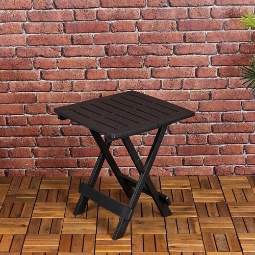 Portable folding plastic table - folding,