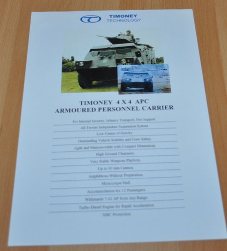 Timoney 4x4 apc armoured - timoney,