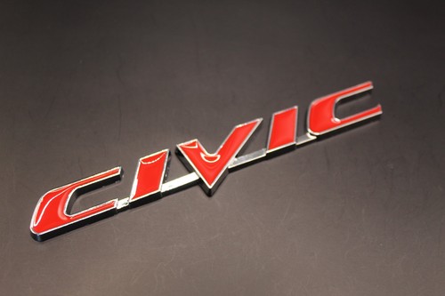 Red chrome civic - red,