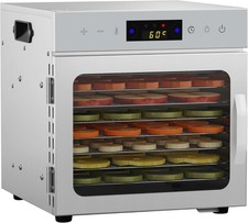 8Tray Stainless Steel Food Dehydrator,LED Touch Control Design 