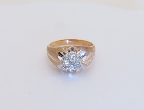 14k gold mens diamonds - gold, rings