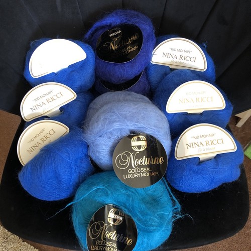 50g balls mohair 3 shades - 50g,