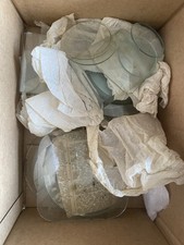 25 Clock Glass Glasses Joblot Job Lot Carriage Bowed Thick Parts FRAGILE Antique