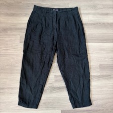 M&S Linen Trousers Womens UK