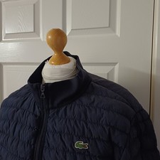 Lacoste  Easy Pack Away Warm Puffer Jacket Size Large  46" 100% Genuine 