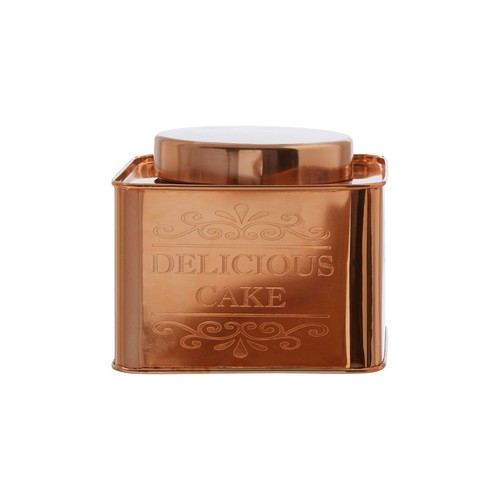 Chai square copper finish - square, cake