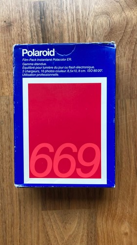 Unopened polaroid 669 type - unopened,