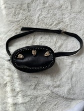 Topshop black studded bumbag