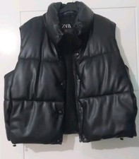 Zara Black Faux Leather