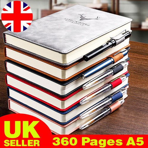 360 pages leather cover - a5,