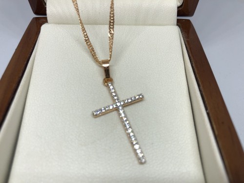 9ct gold filled crucifix - crucifix, cross