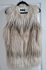 Miss Selfridge Beige Faux fur