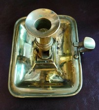 Antique brass chamberstick - brass,