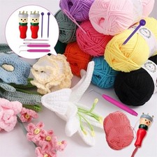 2-Piece Wooden Spool Knitting