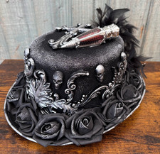 Black Silver Gothic Goth Top
