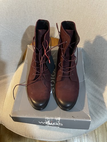 Wojas burgundy leather ankle - wojas,