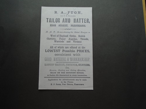 Copy vintage advert - , pugh