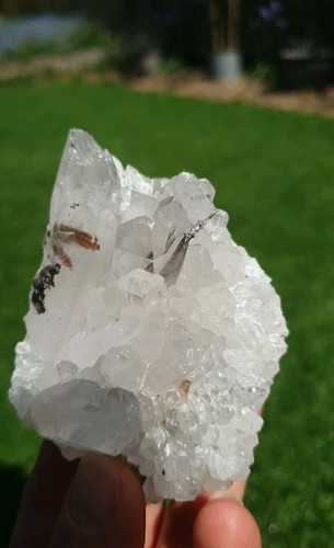 Clear quartz with - quartz,