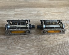 Vintage Bicycle Pedals Steel