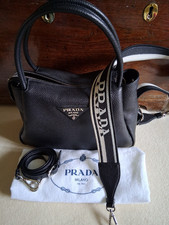PRADA AUTHENTIC BLACK LEATHER