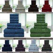 LUXURY 08 PIECES TOWEL BALE SET 100% PURE EGYPTIAN COTTON 650 GSM 10 COLOURS !!