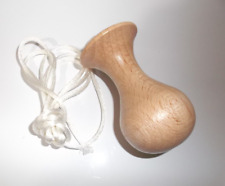 WOODEN BEECHWOOD PENDANT VARNISHED CORD PULL LIGHT SWITCH TOILET BATHROOM SWITCH