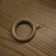Curtain Rings Wooden 45mm Large  For Curtain Poles x12