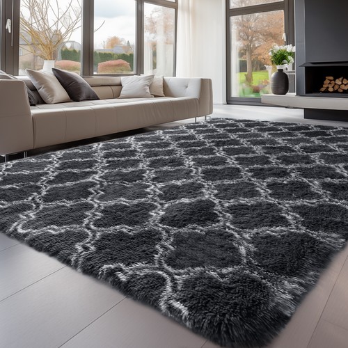 Fluffy rugs large shaggy - fluffy,