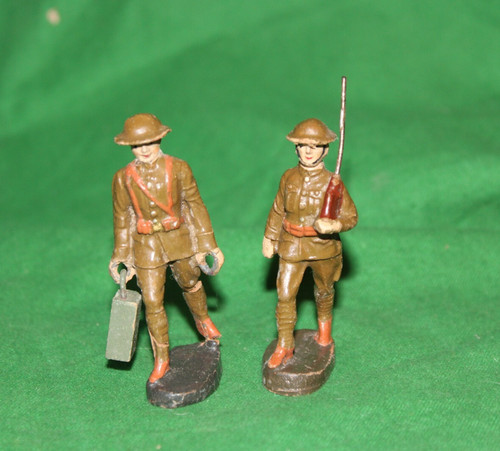 Vintage elastolin ww1 soldiers - ww1,