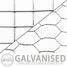 Galvanized Welded/Chicken Wire Mesh | 13mm, 1/2" x 1/2" Square & Hexagonal Gaps
