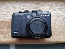 Canon PowerShot G10 14.7MP Digital Camera - Black - Brown Leather Case