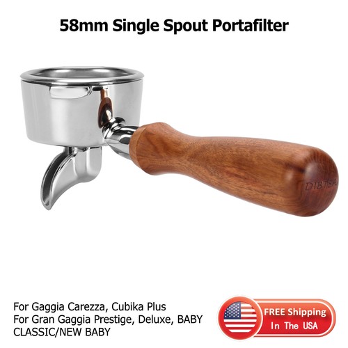 58mm portafilter single - portafilter, spout