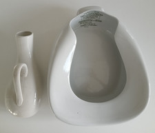 Collectible Vintage Grimwade Ltd Ceramic Medical Bed Pan and Urine Bottle