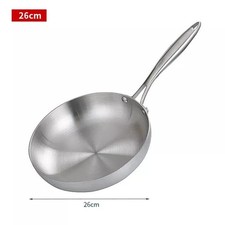 304 stainless steel frying - stainless, pan