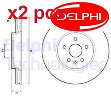 X2 PCS FRONT BRAKE DISC SET