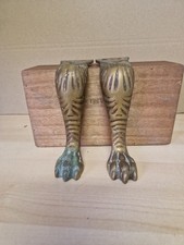 Vintage Pair Of Brass Legs