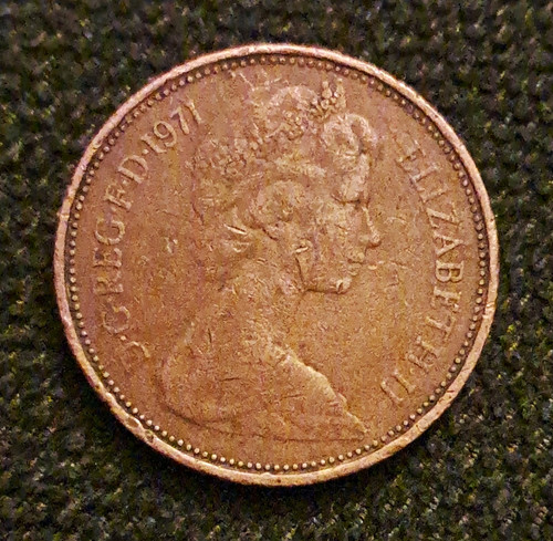 Rare 1971 great britain 2p - ,
