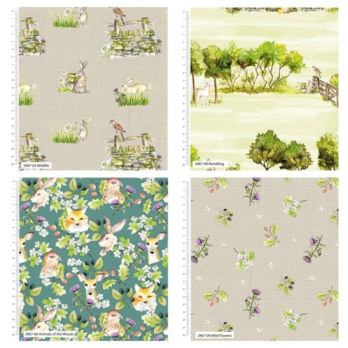 Country walk fabric 100 - country, 100%