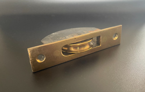 Antique reclaimed brass sash - antique,
