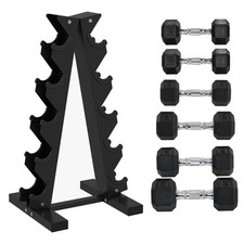 Space-Saving Dumbbell Rack