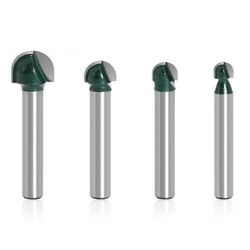 Gasea 4pcs inch shank - 1/4, cove