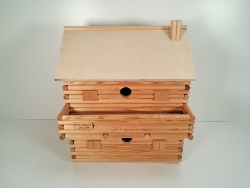 Bird house saloon wooden - ,