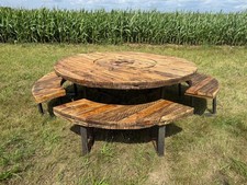 Rustic Industrial Garden Table