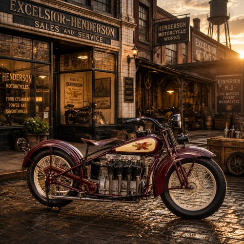 1930 henderson inline four - 1930,