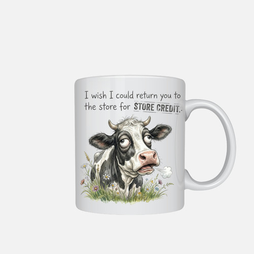Funny cow mug design - –,