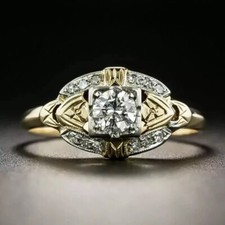 Antique Art Deco Style Round