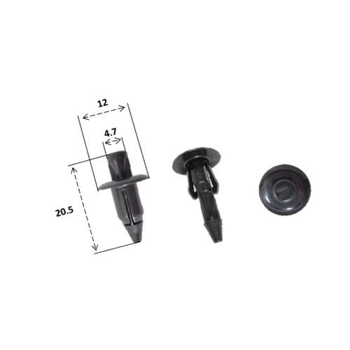 Plastic rivets x 12 - x,